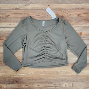 All in Motion Performance T-Shirt Womens XXL Olive Green NEW